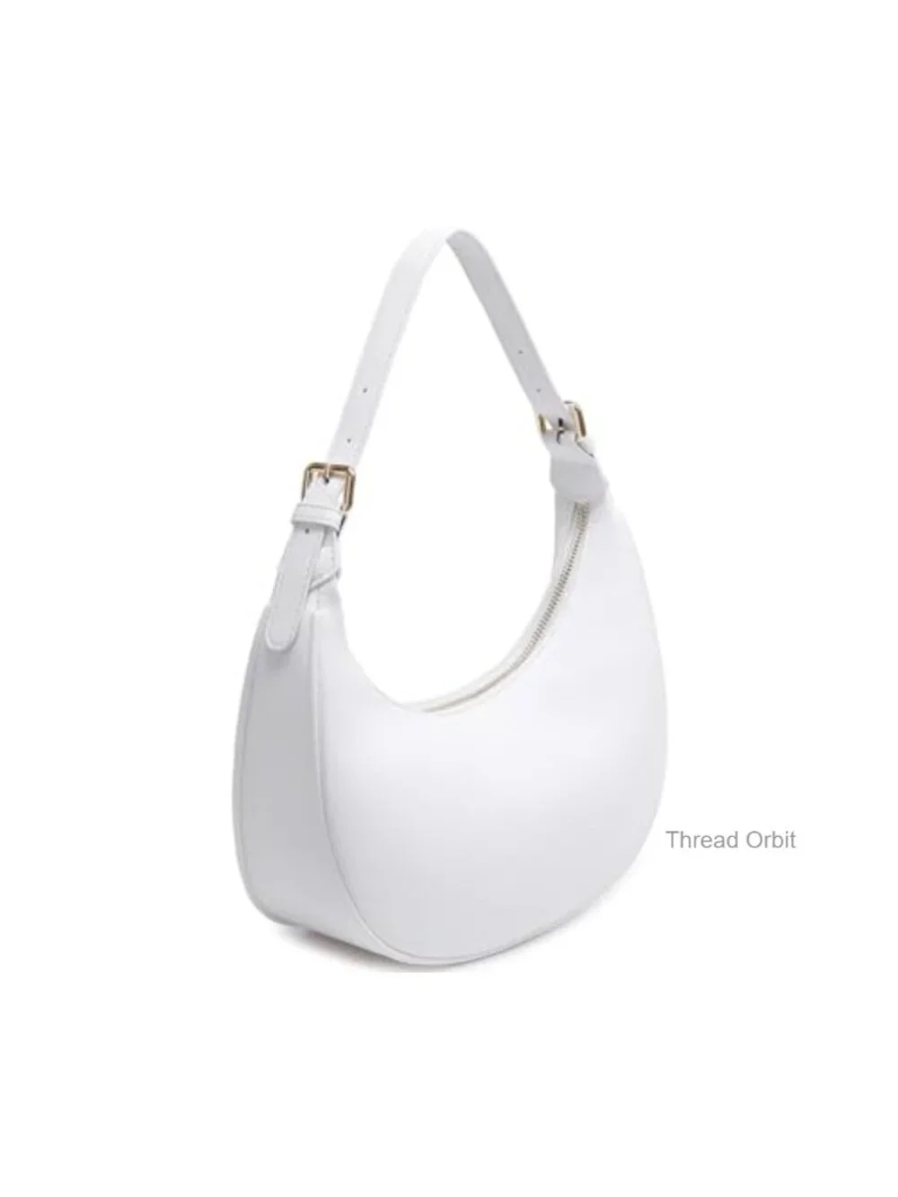 Faux Leather Hobo Shoulder Bag Crossbody Purse Trendy Small Crescent Clutch